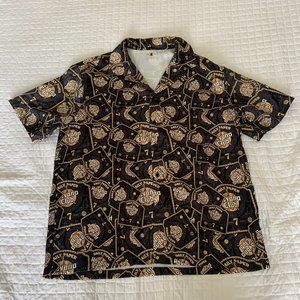 DAILY PAPER SHORT SLEEVE BUTTON DOWN WITH REVERE COLLAR